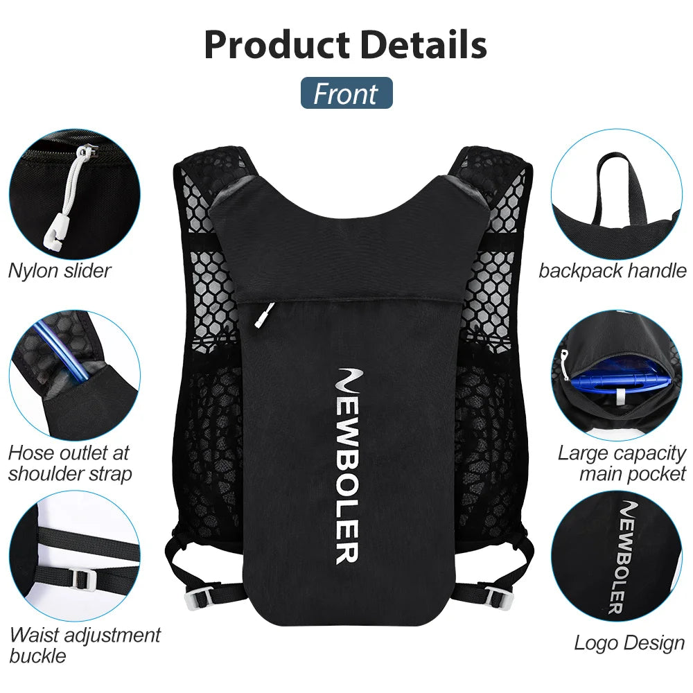 NEWBOLER Breathable Hydration Vest