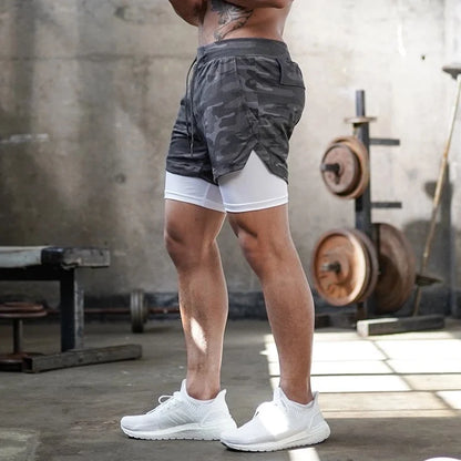 Men's Camouflage Mesh Running Shorts